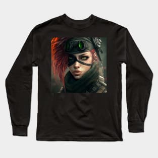 Cyberpunk Mix Post Apocalypse Pirate Long Sleeve T-Shirt